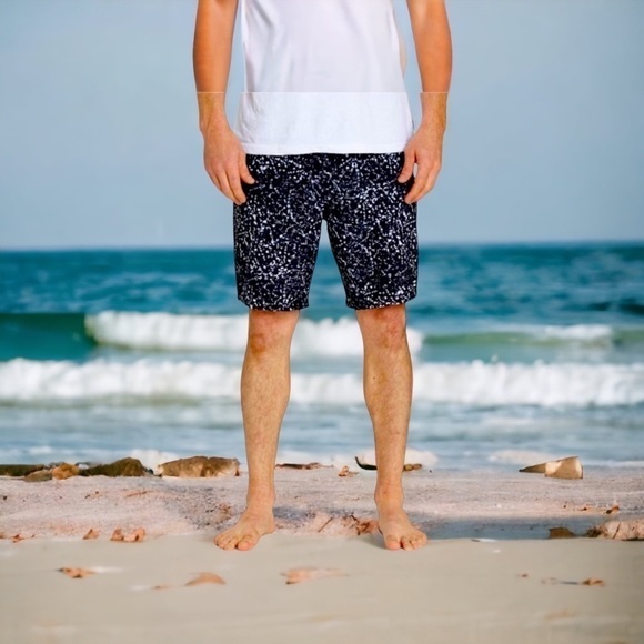 BILLABONG 17”  LOW TIDE SUNDAYS Board shorts Swim Size 30 Black Print - Picture 11 of 12